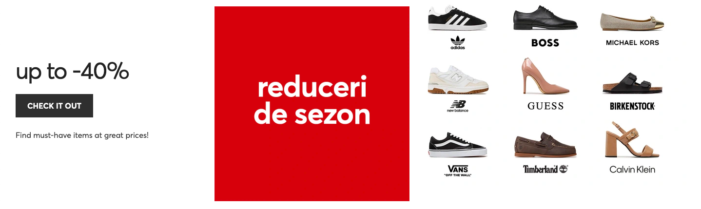 Shop Smart: Discover Must-Have Items at Up to 40% Off on Epantofi.ro